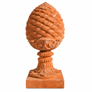 Terracotta Dekoration – Pinienzapfen aus Impruneta, 53 cm